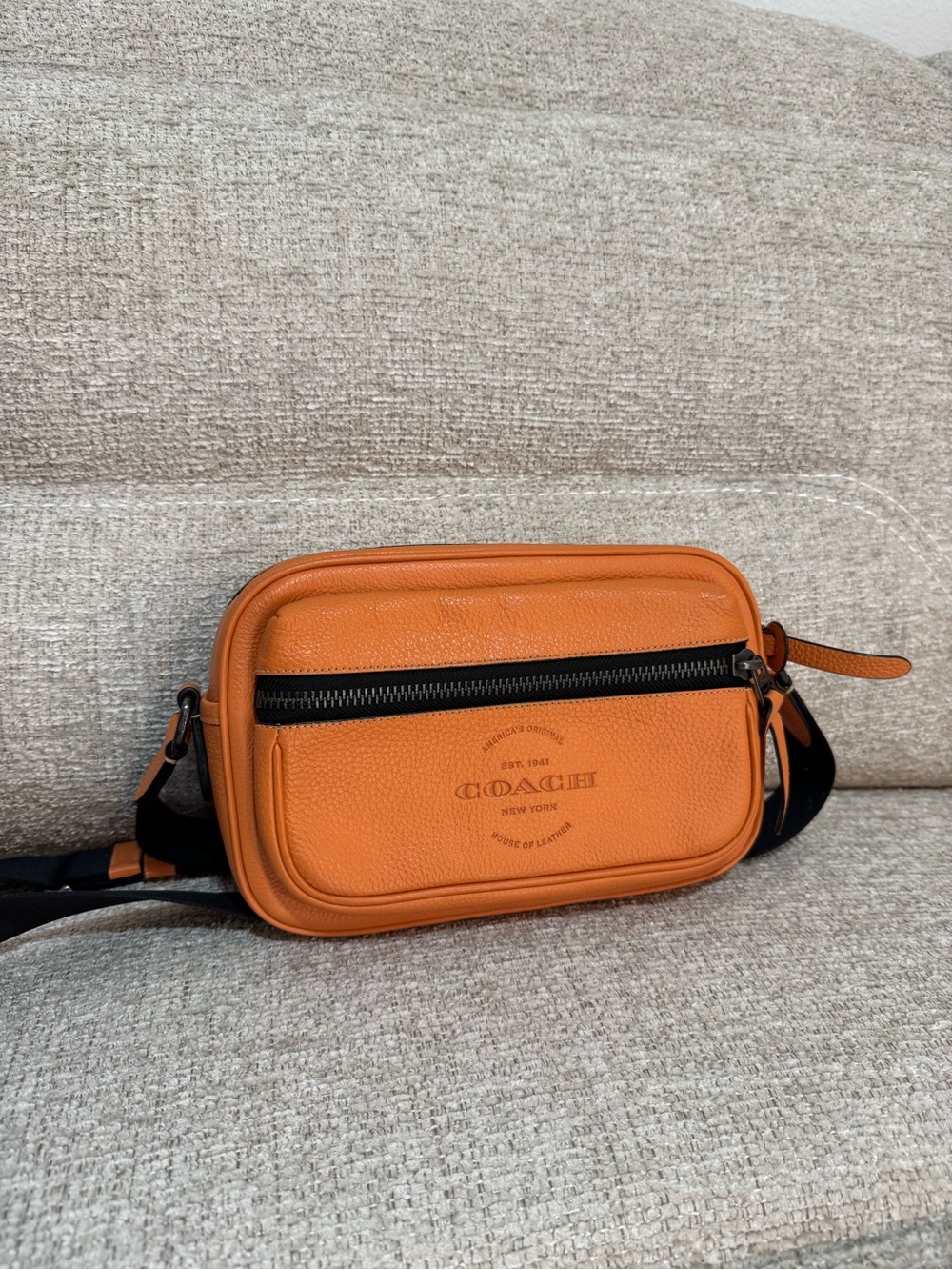 Coach Thompson Orange Camera Crossbody Bag
